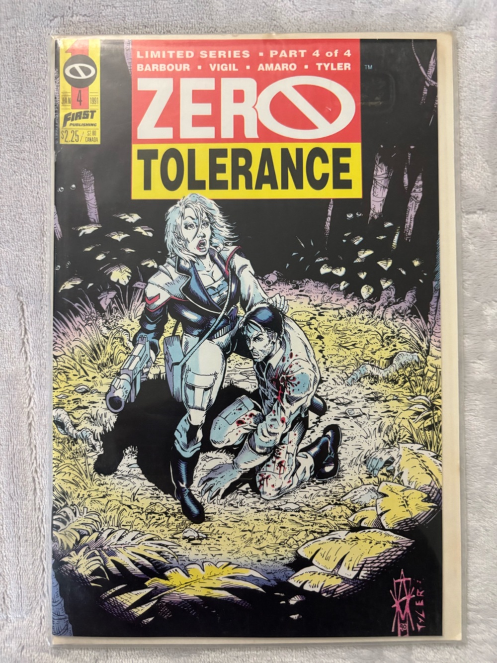 Zero Tolerance #4 First Comics 1991 Finale Excellent Condition